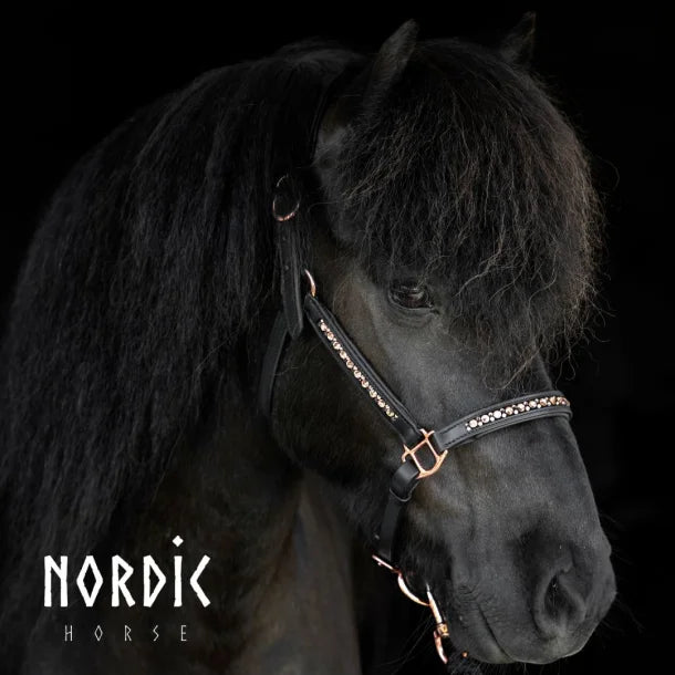 Lederhalfter roségold von NORDIC HORSE
