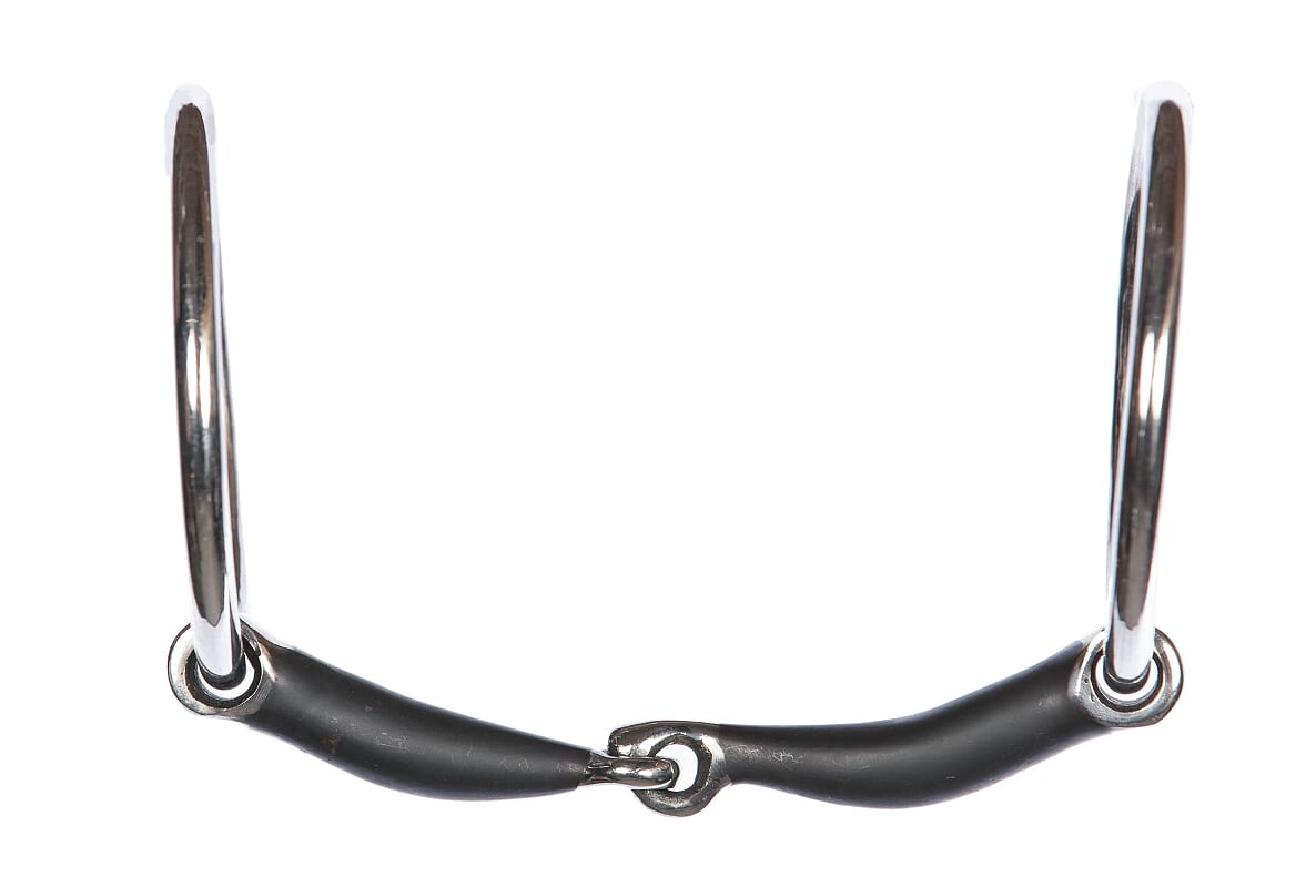 Single jointed loose ring snaffle with lock-up – Sweet Iron by EQUES