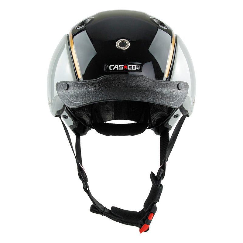 CASCO children's riding helmet Nori sand-black-copper, glossy