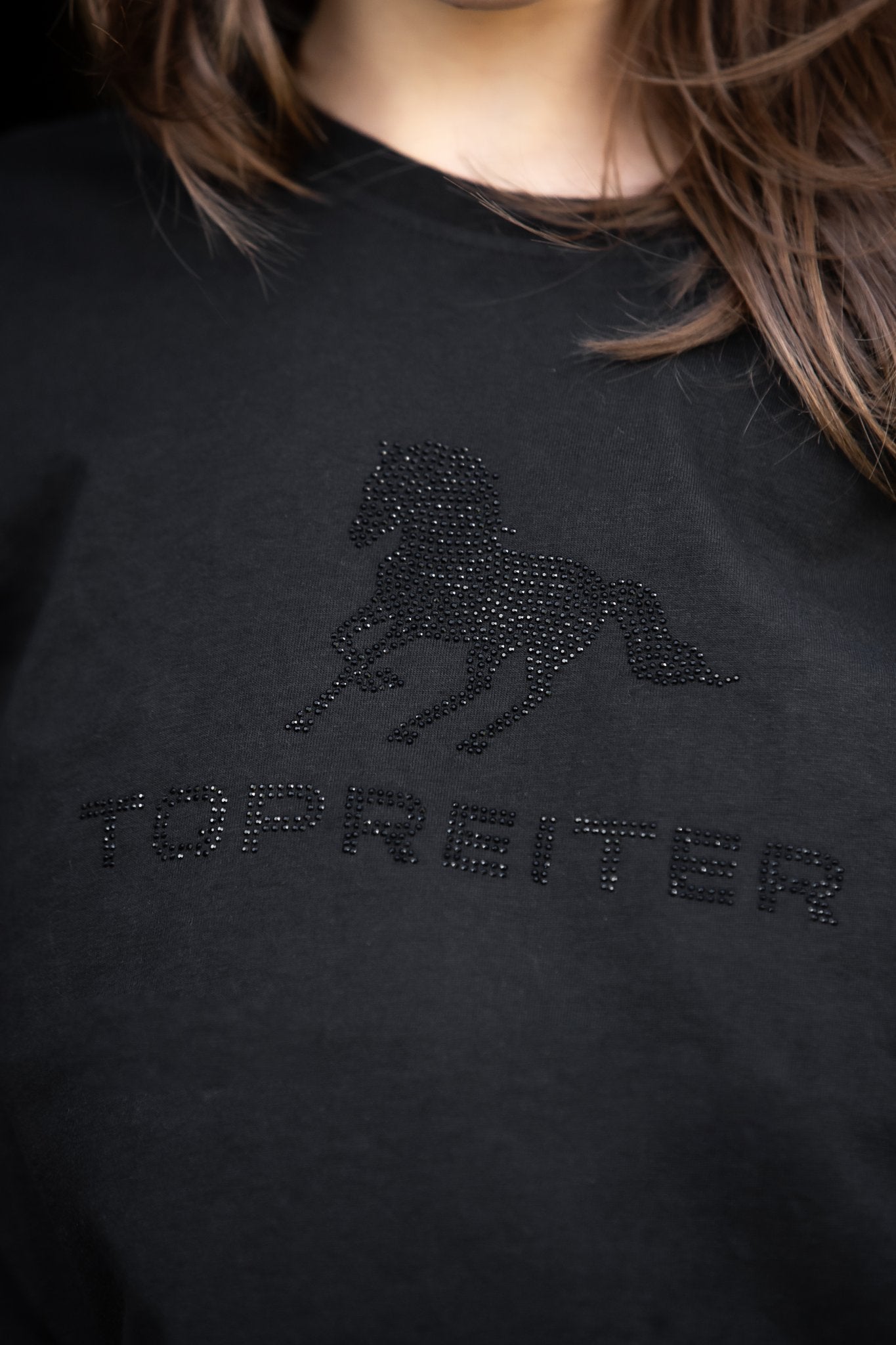 Glitzer Logo T-Shirt Kinder von TopReiter
