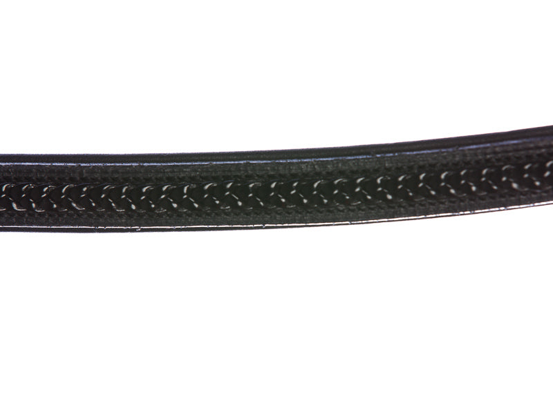 English noseband with black braided application for StepByStep bridle by EQUES