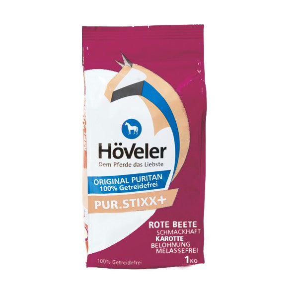 Höveler PUR.STIXX Rote Beete getreidefreies Pferdeleckerli mit Rote Beete