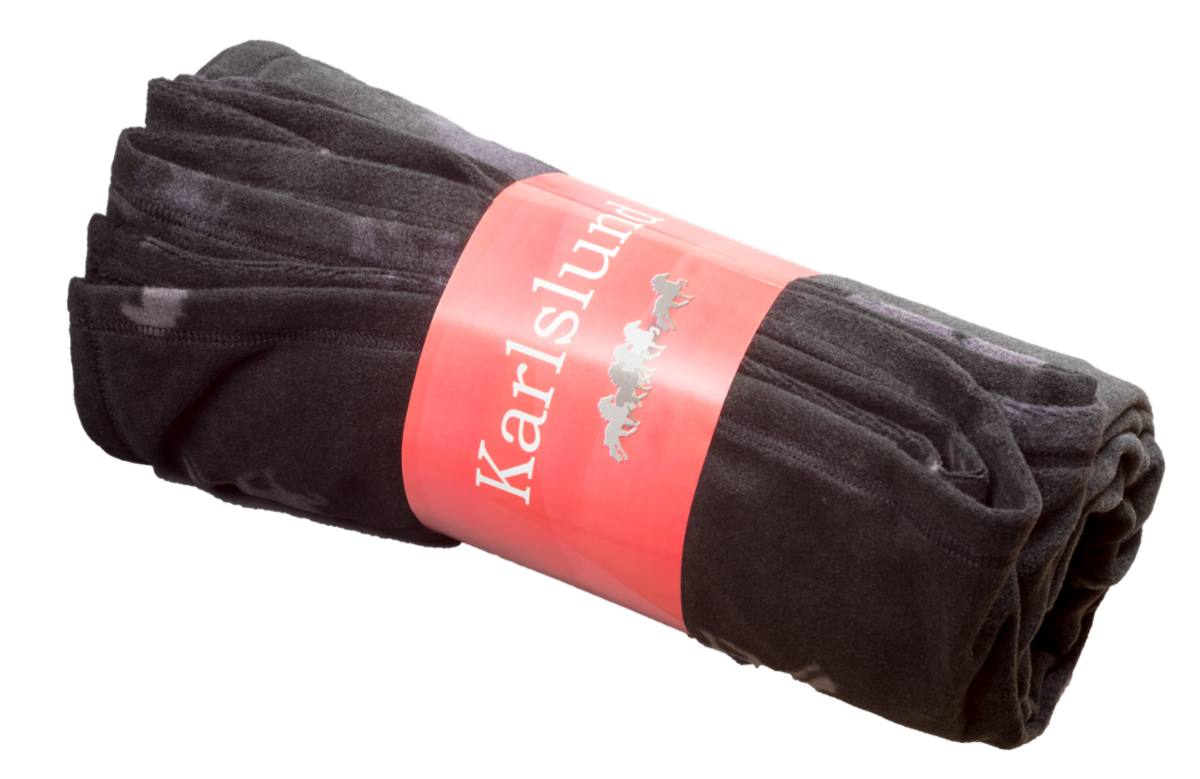 Fleece Sofadecke mit töltenden Islandpferden von Karlslund
