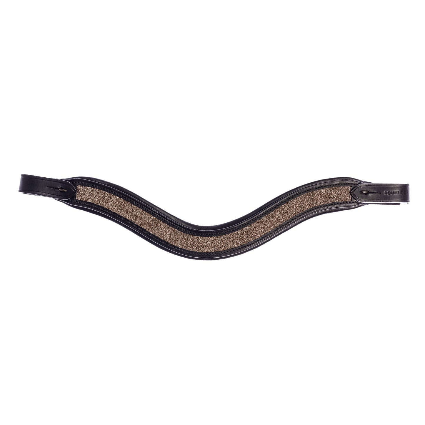 Wave Stirnriemen mit Champagner Sparkle für StepByStep Trense von EQUES