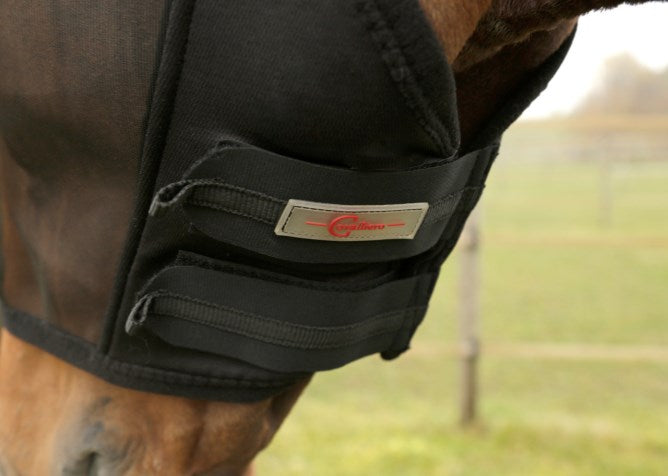 Fly mask with ear cutouts by Covalliero 