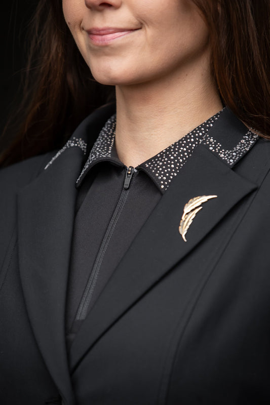 Top Reiter „Hríma“ Polo Turniershirt schwarz