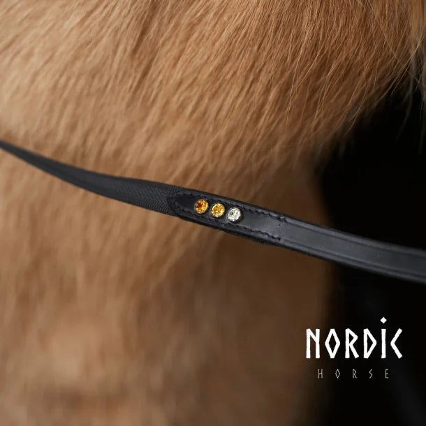Supergrip Zügel mit einer Dreiergruppe-Steinchen von NORDIC HORSE