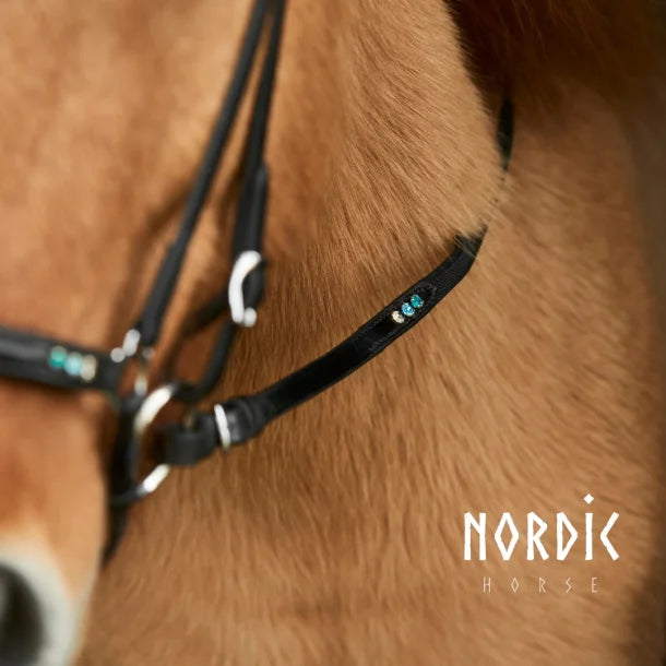 Supergrip Zügel mit einer Dreiergruppe-Steinchen von NORDIC HORSE
