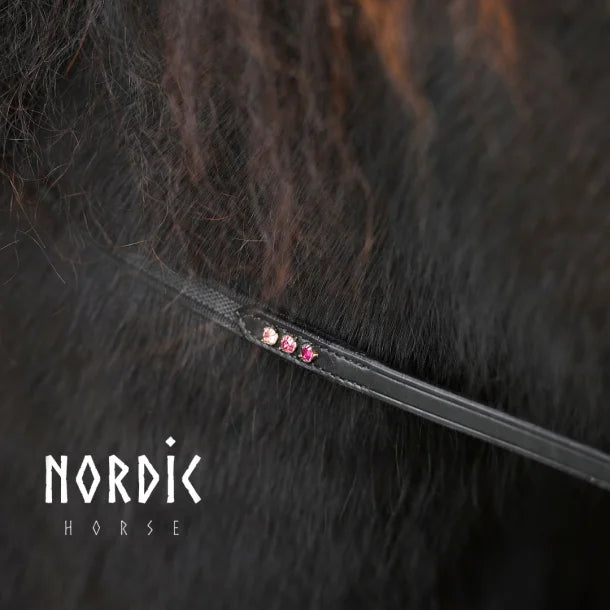 Supergrip Zügel mit einer Dreiergruppe-Steinchen von NORDIC HORSE