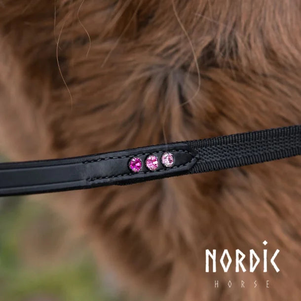 Supergrip Zügel mit einer Dreiergruppe-Steinchen von NORDIC HORSE
