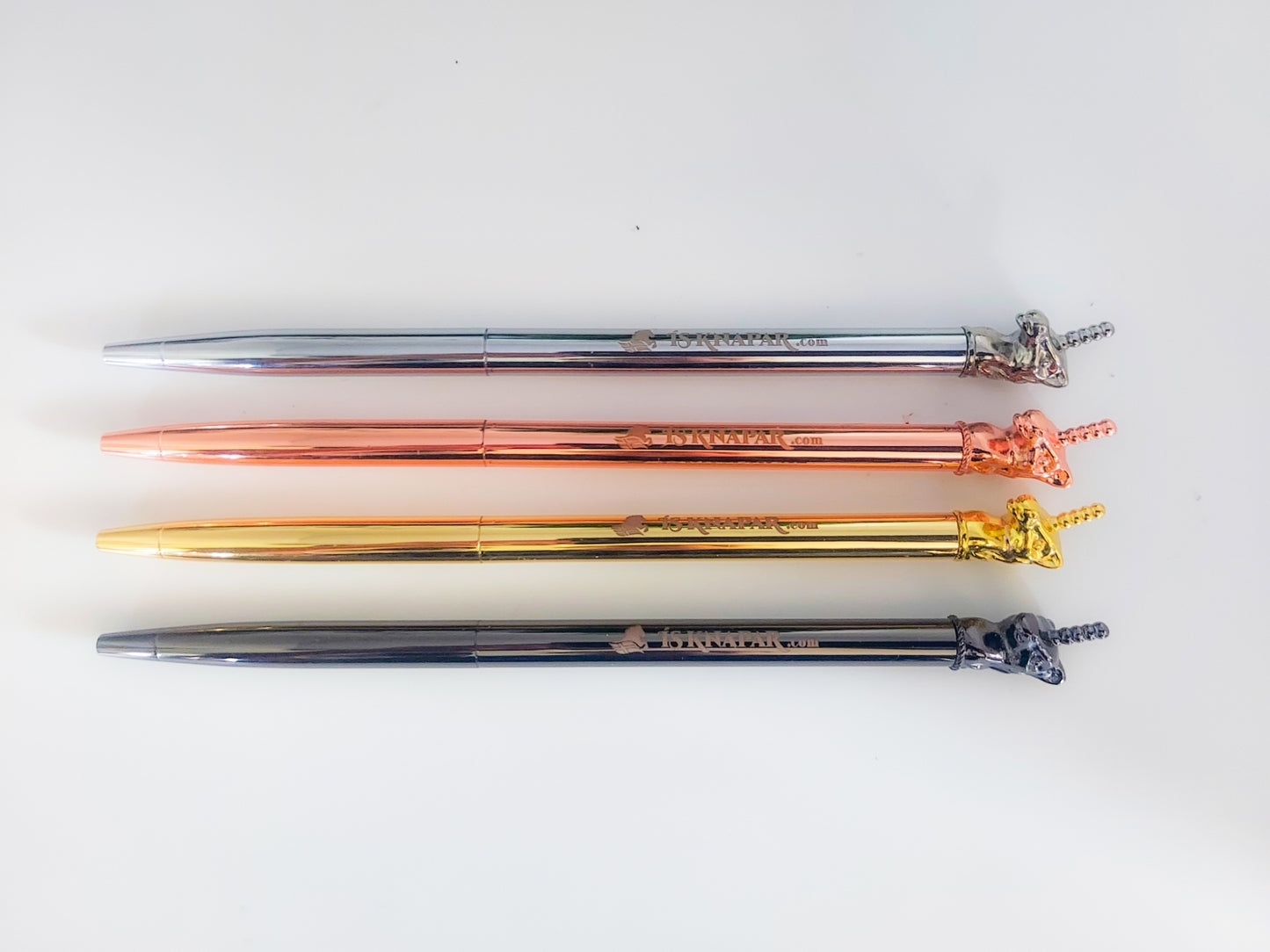 SKÍNA Kugelschreiber Metallic Einhorn von IsKnapar