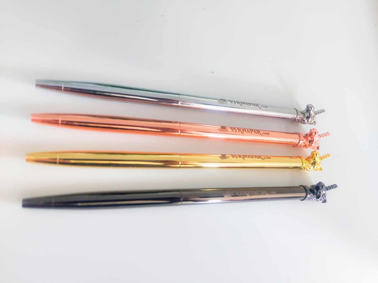 SKÍNA Kugelschreiber Metallic Einhorn von IsKnapar