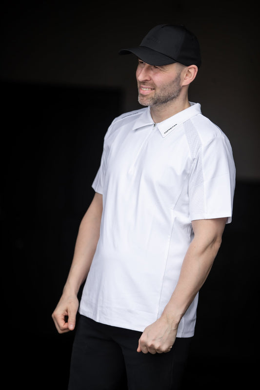 Hrafnar Herren Polo Turniershirt weiß