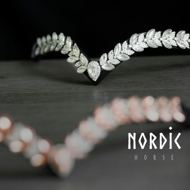 Stirnriemen Silver Leaves von NORDIC HORSE
