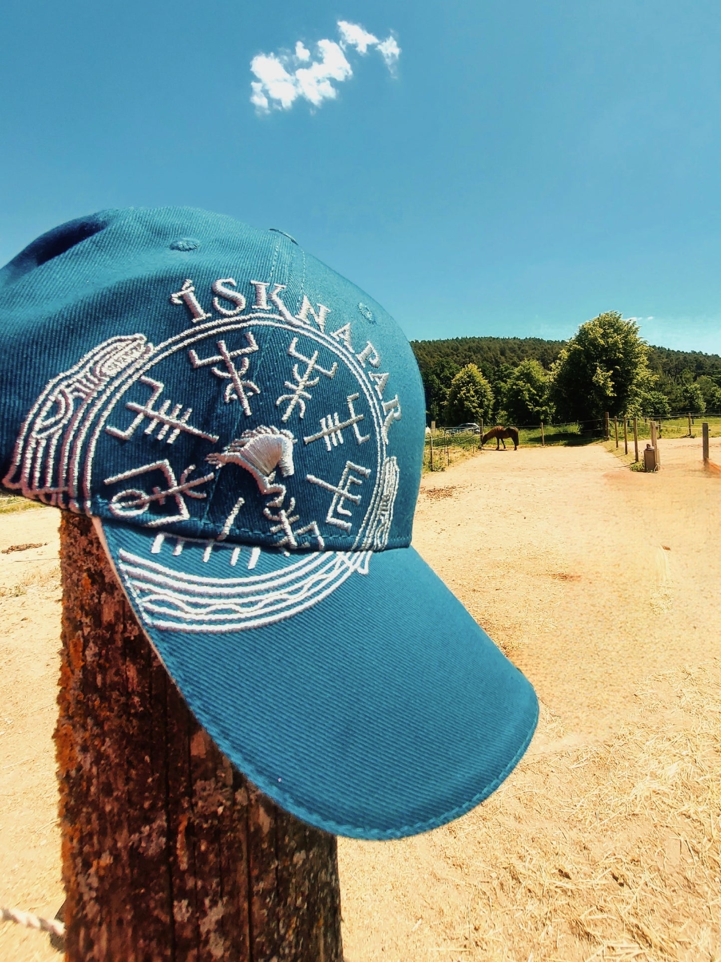 VEGVÍSIR high quality embroidered cap by IsKnapar