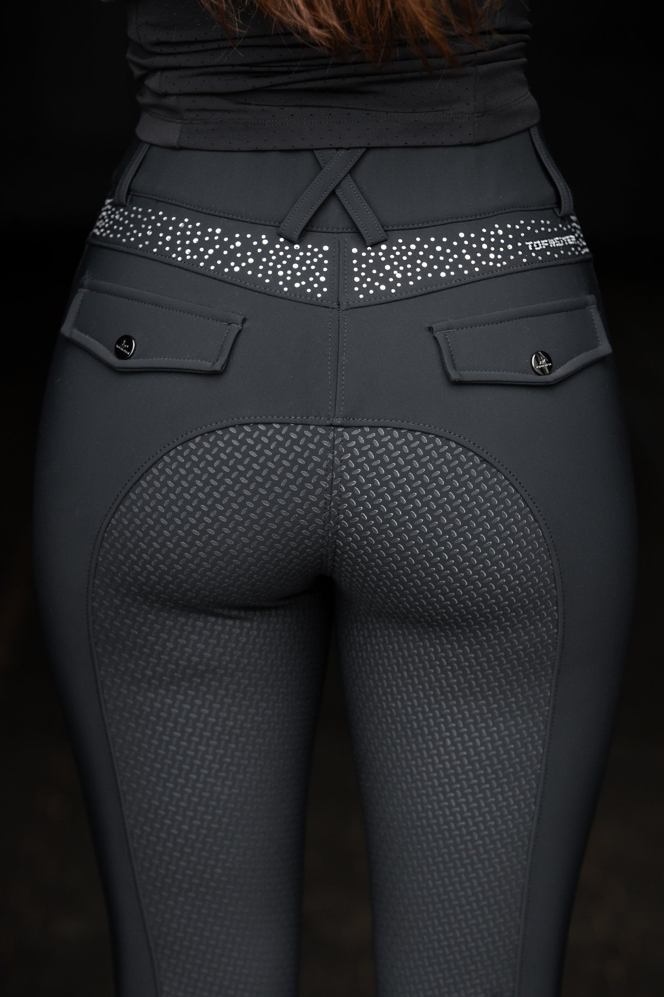 Top Reiter Turnierreithose „Lukka“ schwarz mit Glitzer