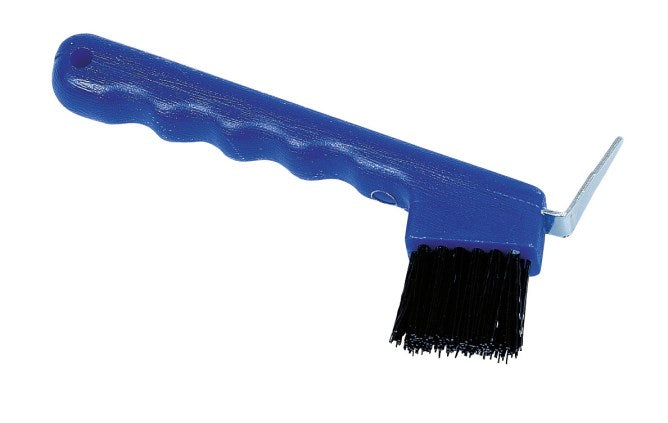 Hoof pick with brush 
