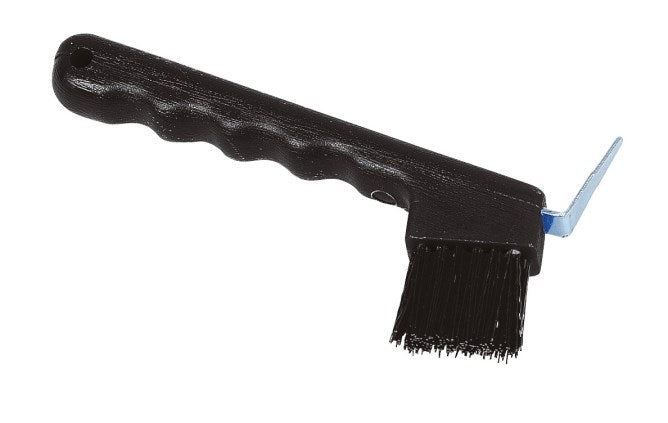 Hoof pick with brush 