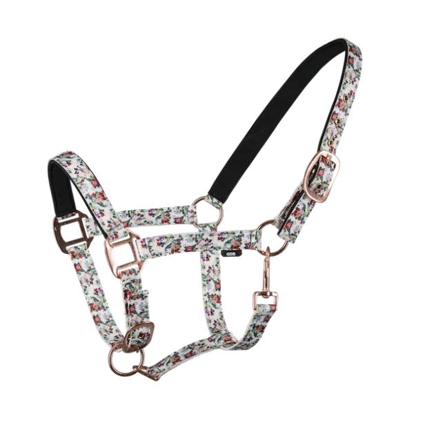 Gepolstertes Halfter mit Blumen von NORDIC HORSE