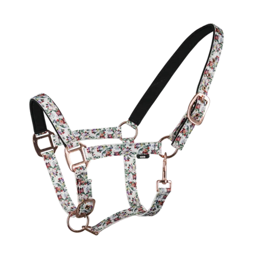 Gepolstertes Halfter mit Blumen von NORDIC HORSE