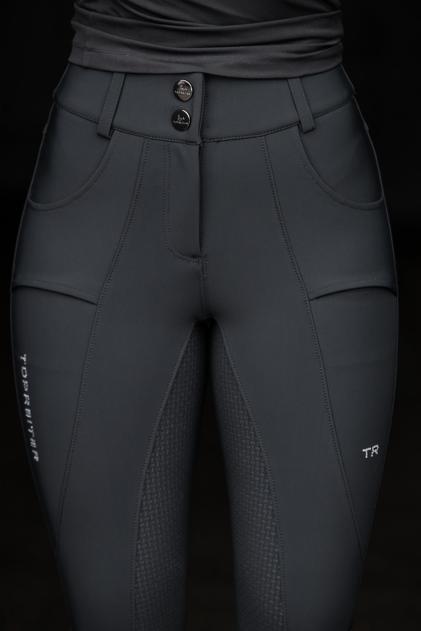 Top Reiter Turnierreithose „Lukka“ schwarz mit Glitzer