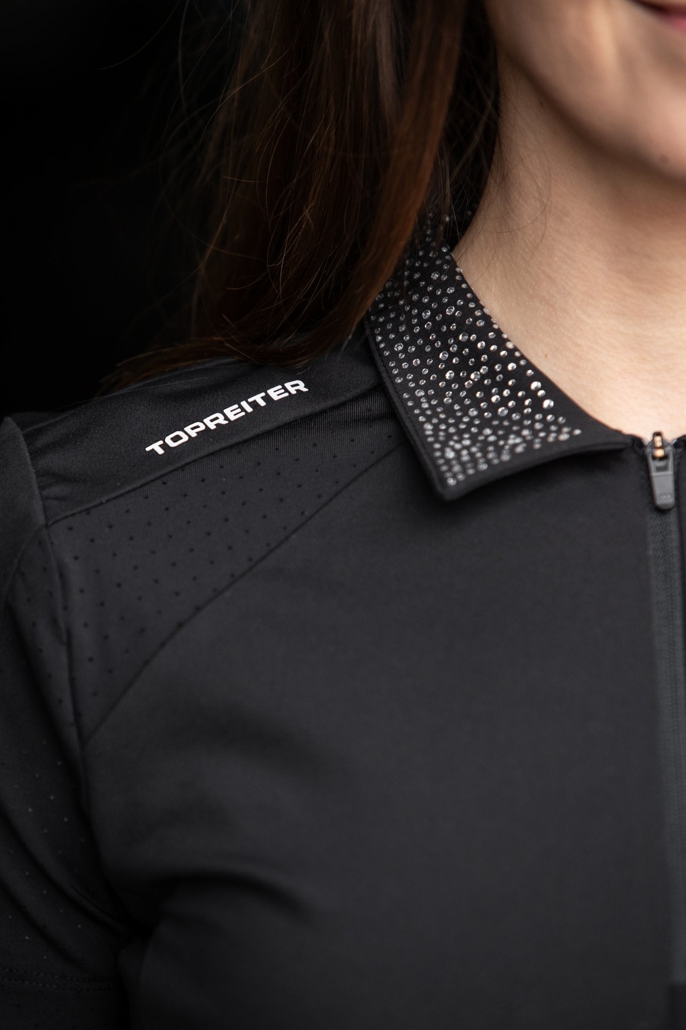 Top Reiter „Hríma“ Polo Turniershirt schwarz