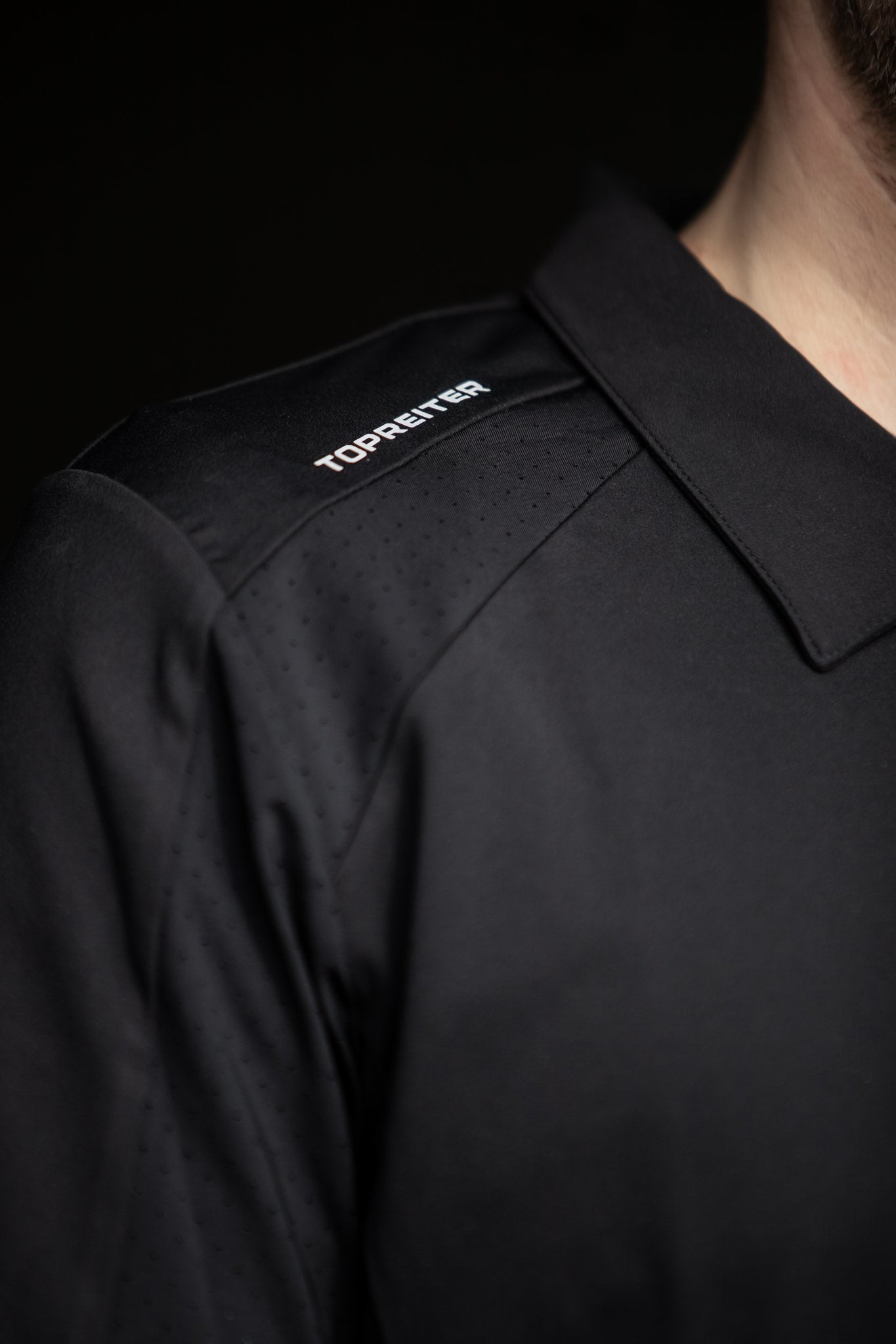 Topreiter Hrafnar Herren Polo Turniershirt schwarz