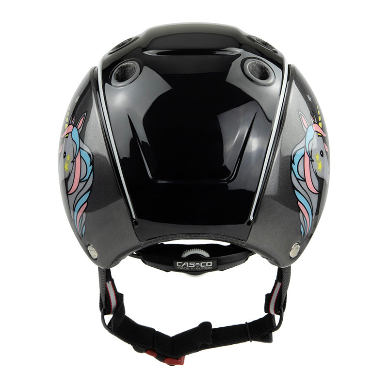 CASCO children's riding helmet Nori black grey unicorn