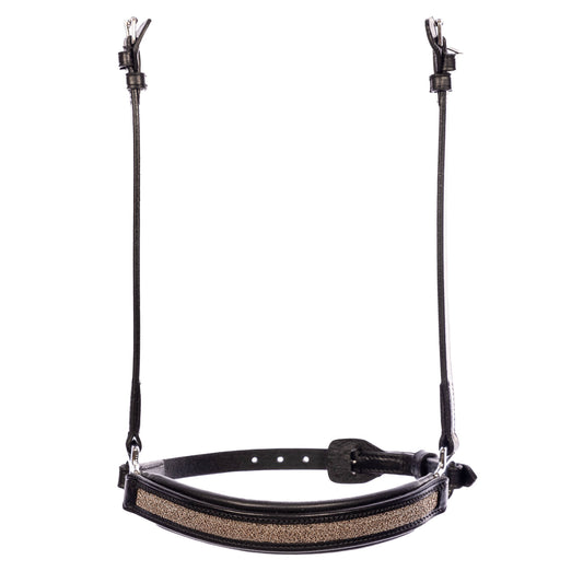 Hanoverian noseband with champagne sparkle for StepByStep bridle by EQUES 