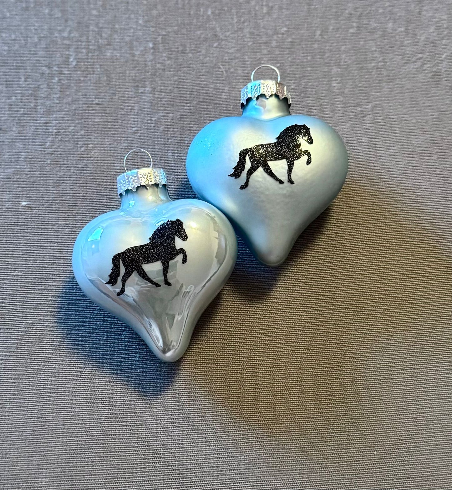 Weihnachtsbaumanhängerherzchen mit Tölter