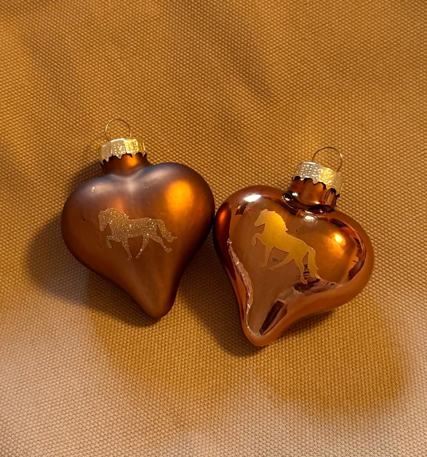 Weihnachtsbaumanhängerherzchen mit Tölter