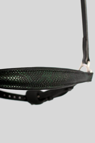 Noseband SL Tígull "MOSI", silver buckles by TOP REITER