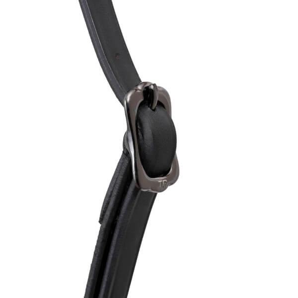 Noseband "KJARKUR" with lava beads and onyx stones by TOP REITER
