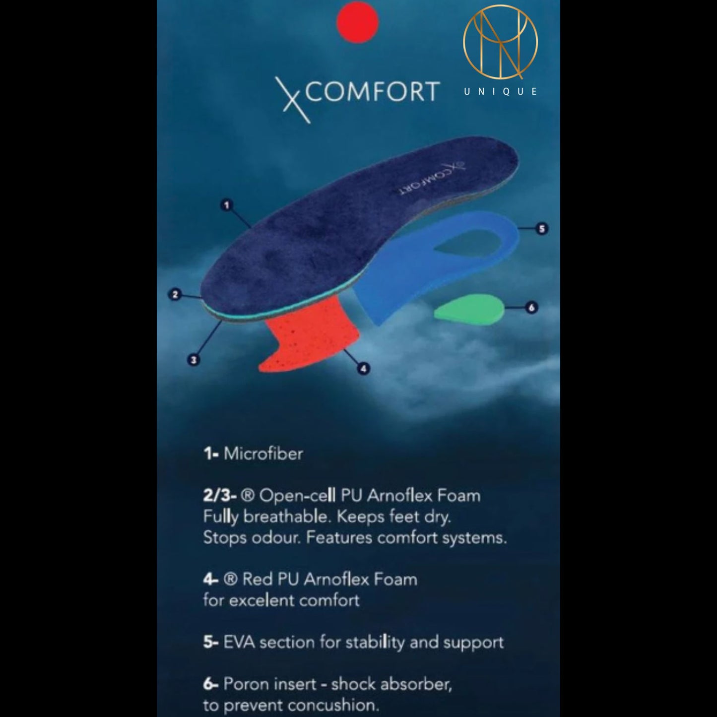 UNIQUE BOOTS inkl. XComfort-Innensohle