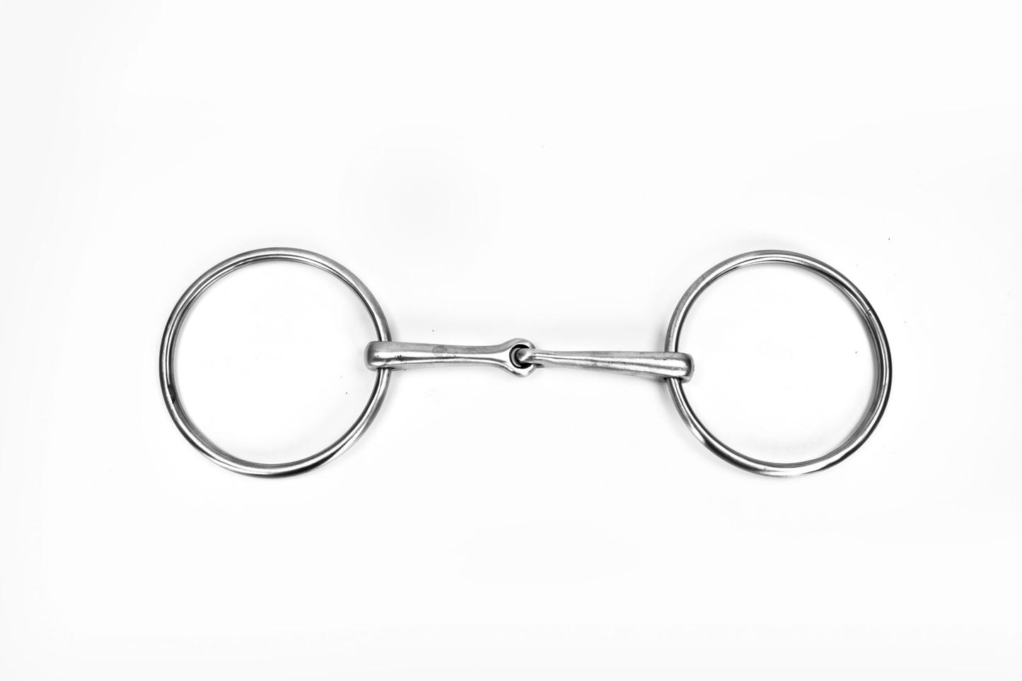 VALS einfach gebrochenes Edelstahlgebiss mit großen Ringen