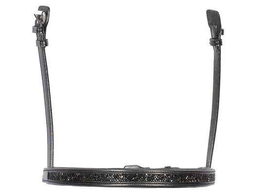 English noseband with Moon Skirt for StepByStep bridle by EQUES 