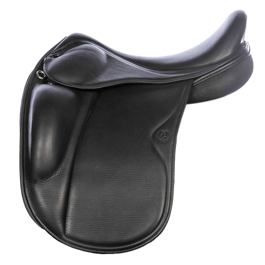 Gold by Black Sattel von EQUES in 17,5" mit Latexfüllung Testsattel