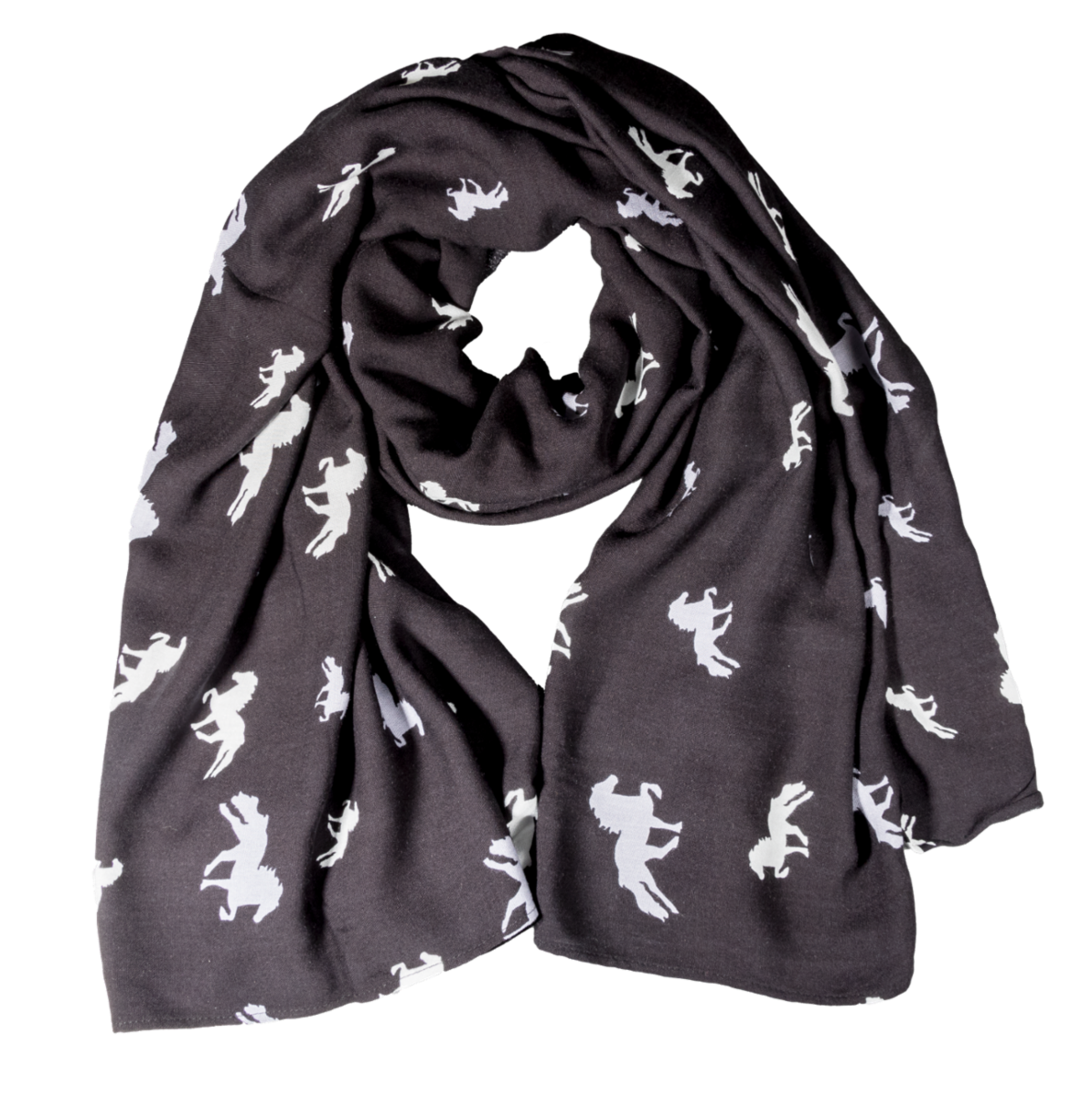Scarf with Icelandic horses by Karlslund