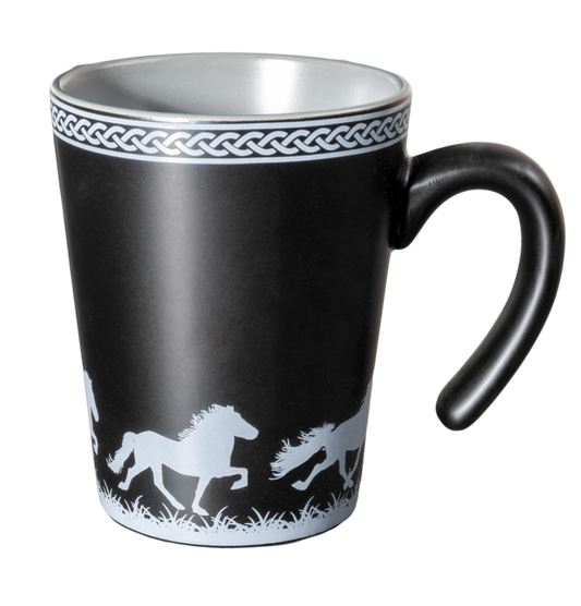 Tasse mit den 5 Gangarten des Islandpferdes