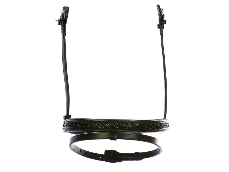 English combined noseband with Moon Skirt for StepByStep bridle by EQUES 