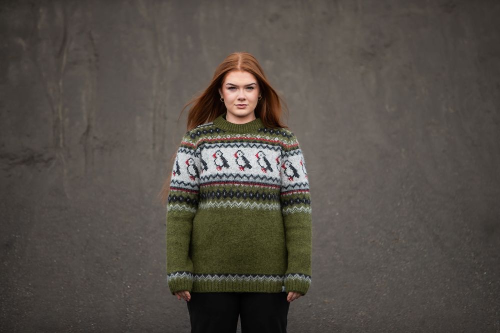 Puffin (Papageitaucher) Wollpullover von KIDKA