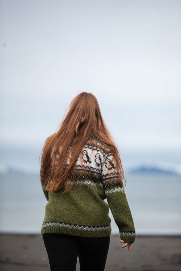 Puffin (Papageitaucher) Wollpullover von KIDKA
