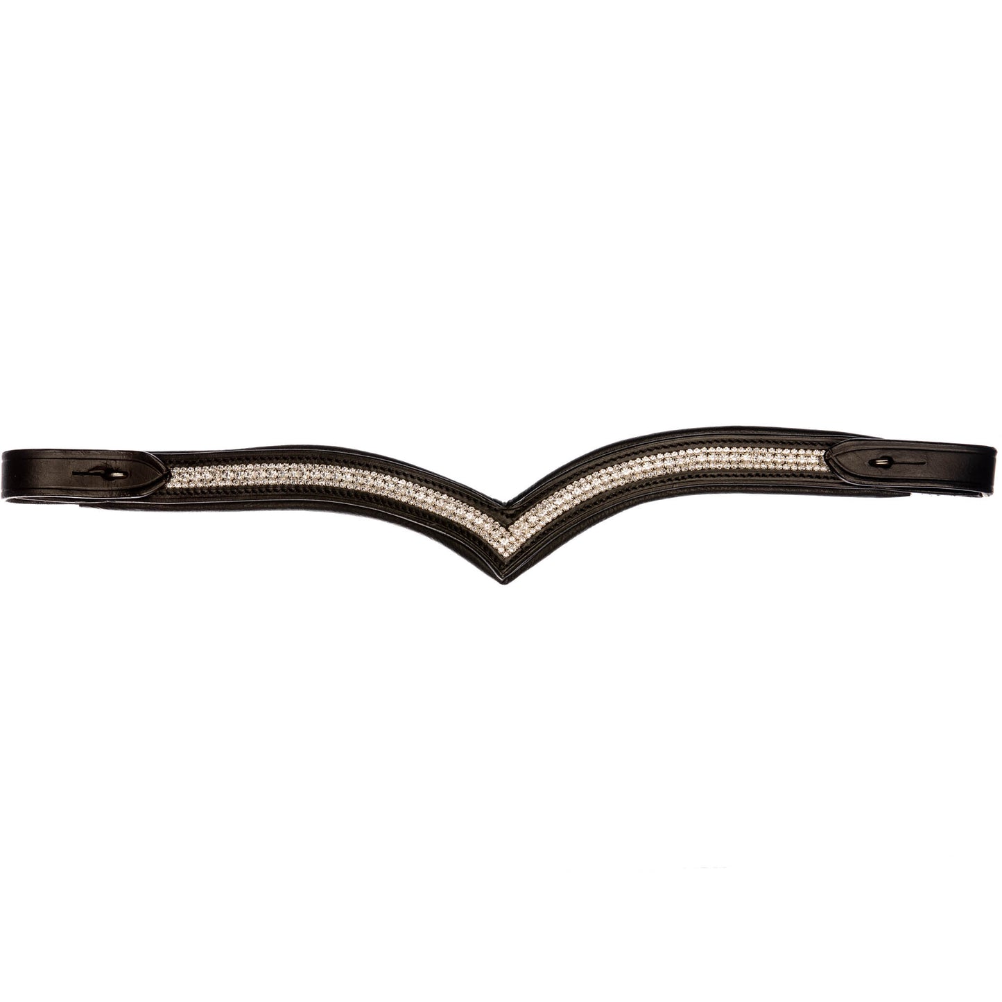 V-browband with white crystals for StepByStep bridle by EQUES 