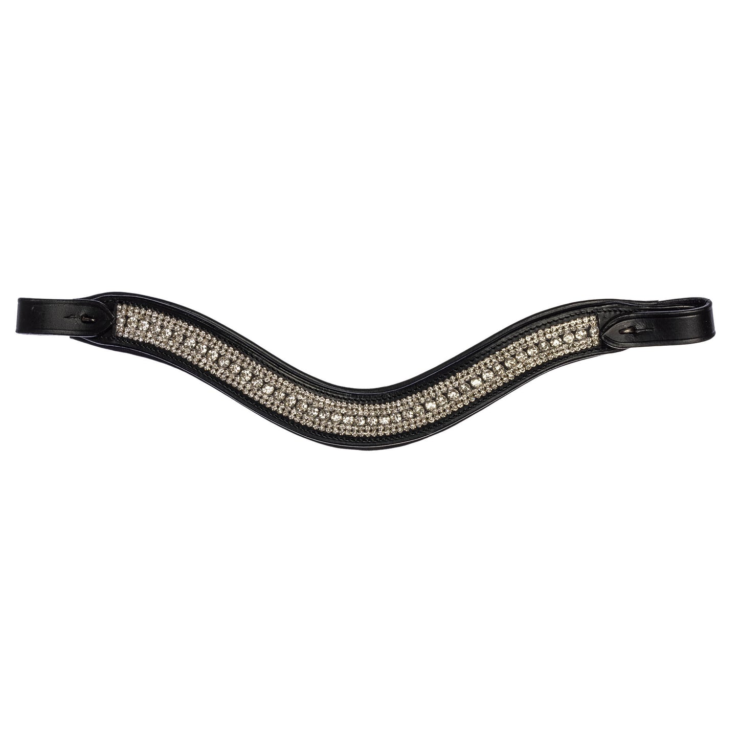 Exclusive Wave browband with white crystals for StepByStep bridle by EQUES 