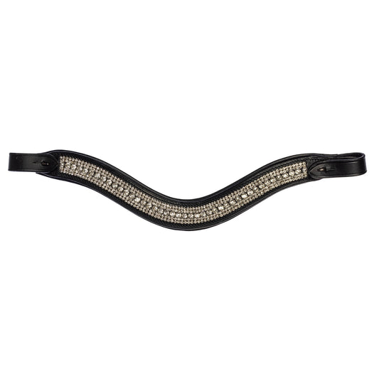 Exclusive Wave browband with white crystals for StepByStep bridle by EQUES 