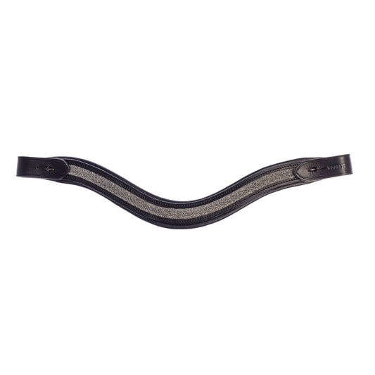 Wave Stirnriemen mit Silber Sparkle für StepByStep Trense von EQUES